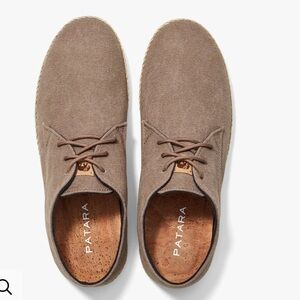 Patara Kona Nomad Lace-up shoes. Brown canvas w/braided hemp/cork. Sz 10. Great!